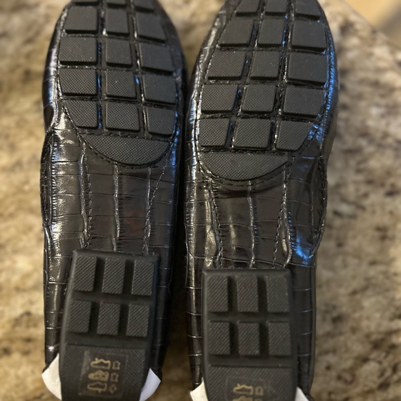 Marc Joseph Black and White Leather Loafers - Picture 7 of 16